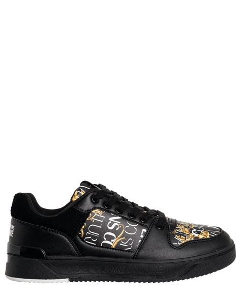 versace jeans schoenen black leather|versace jeans couture sneakers men's.